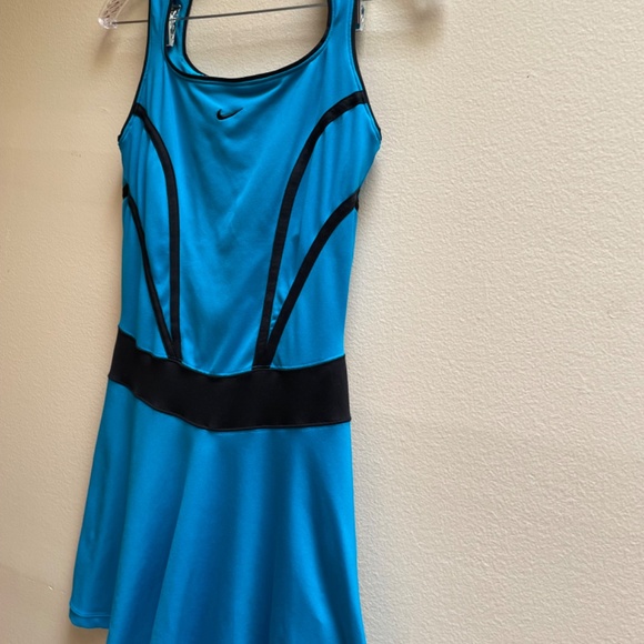 Nike  Women's Blue & Black Small Dry-Fit Tennis / Golf Dress - Picture 2 of 6